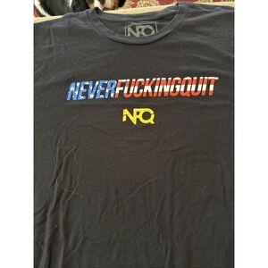 NFQ Never F*cking Quit Men's T-Shirt Short Sleeve Medium (Drew)